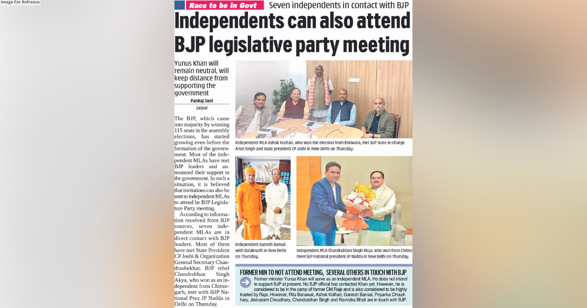 Independents extend support to BJP